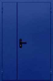 Фото двери «Полуторная глухая (синяя)» в Уфе