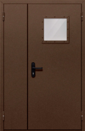 Фото двери «Полуторная со стеклом №88» в Уфе