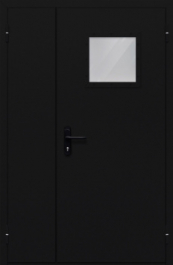 Фото двери «Полуторная со стеклом №84» в Уфе