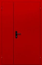 Фото двери «Полуторная глухая (красная)» в Уфе