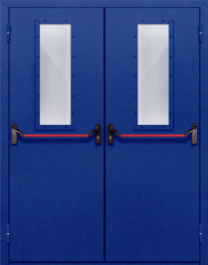 Фото двери «Двупольная со стеклом и антипаникой №63» в Уфе
