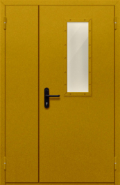 Фото двери «Полуторная со стеклом №25» в Уфе