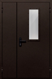 Фото двери «Полуторная со стеклом №210» в Уфе