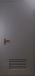 Фото двери «Техническая дверь №3 однопольная с вентиляционной решеткой» в Уфе