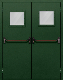 Фото двери «Двупольная со стеклом и антипаникой №59» в Уфе