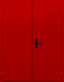 Фото двери «Двупольная глухая (красная)» в Уфе